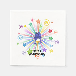 Happy Anniversary Napkin