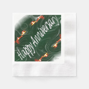 Happy Anniversary Napkin