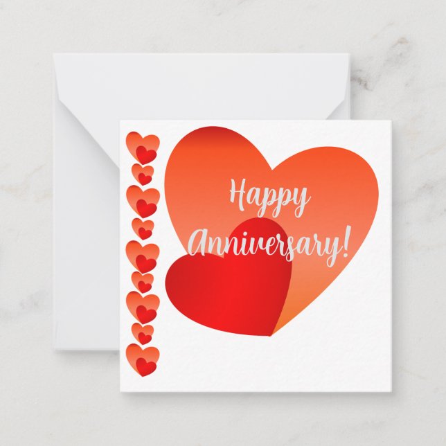 Happy Anniversary Note Card (Front)