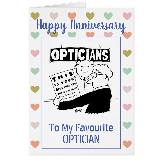 Happy Anniversary Optician (Front)