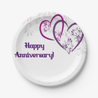 Happy Anniversary! Paper Plate