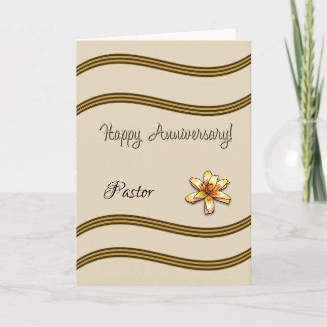 Happy Anniversary Pastor Card (Front)