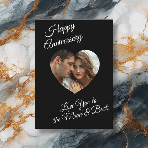 Happy Anniversary   Personalised Photo Card