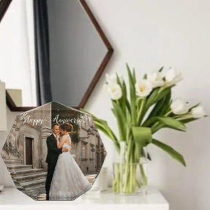 Happy Anniversary Photo- Personalised couple  Photo Block