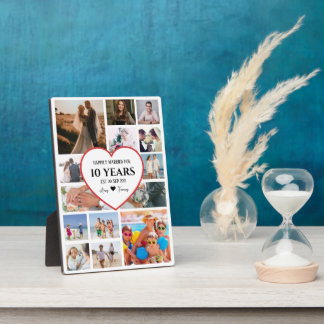 Happy Anniversary Photos With Heart In Centre Plaque