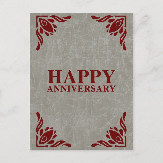 happy anniversary postcard (Front)