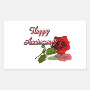 Happy Anniversary Rectangular Sticker