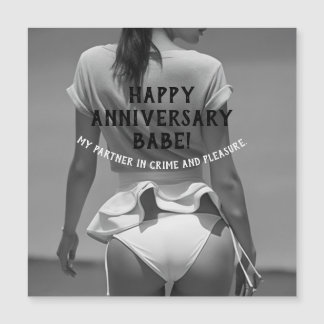 Happy Anniversary Sexy Naughty  Magnetic Invitation
