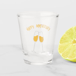 Happy Anniversary Shot Glass