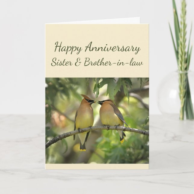 Happy Anniversary Sister & Brother-in-law Card (Front)