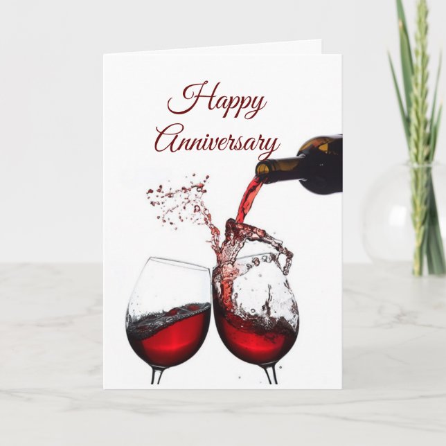 ***HAPPY ANNIVERSARY** SISTER & HUSBAND CARD (Front)