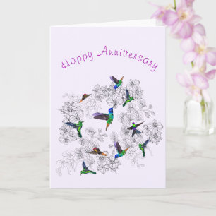Happy Anniversary - Spring Joy - Painting Card