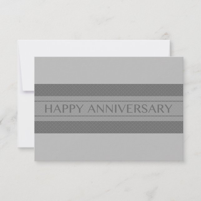 happy anniversary stripe invitation (Front)