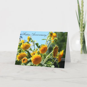 Happy Anniversary Sunflower Greeting card