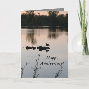 Happy Anniversary Sunset Card by Janz