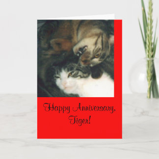 Happy Anniversary, Tiger! Card