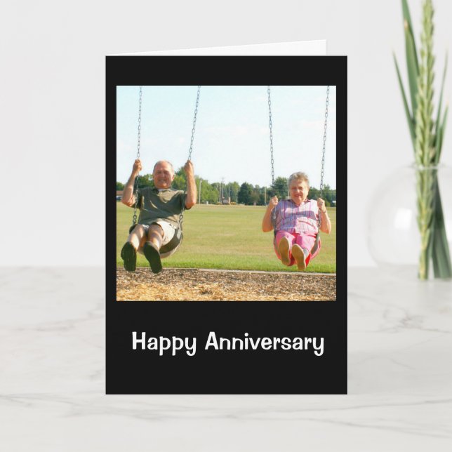 Happy Anniversary To A Couple Of Real Swingers Card (Front)