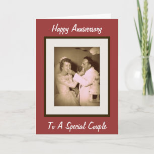 Happy Anniversary To A Special Couple Card
