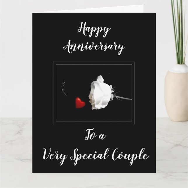 HAPPY **ANNIVERSARY** TO A *VERY SPECIAL COUPLE* CARD (Front)