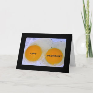 Happy Anniversary To An Egg-stra Special Couple Card