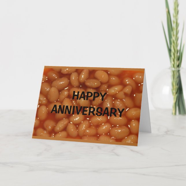 Happy Anniversary To My Favourite Human Beans! Card (Front)