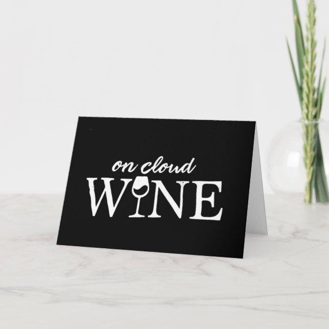 HAPPY ANNIVERSARY TO MY LOVE "CLOUD WINE" CARD (Front)