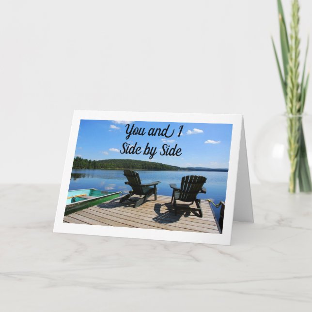 HAPPY **ANNIVERSARY** TO MY SIDE BY SIDE LOVE! CAR CARD (Front)