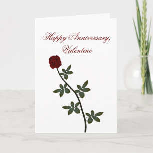 "Happy Anniversary, Valentine" Holiday Card