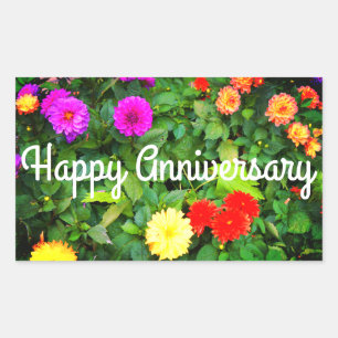 Happy Anniversary Various Dahlias #1-2 Stickers
