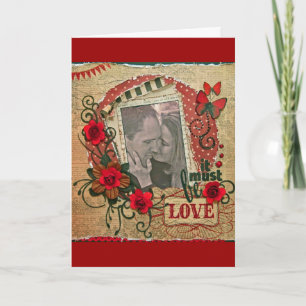 Happy Anniversary/Wedding/Engagement -Vintage Card