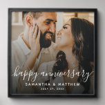 Happy Anniversary Wedding Gift Peel And Stick Photo Tile<br><div class="desc">Happy Anniversary Wedding Gift Photo Tiles</div>