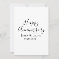 Happy anniversary wedding name date year simple mi