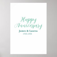 Happy anniversary wedding name date year simple mi