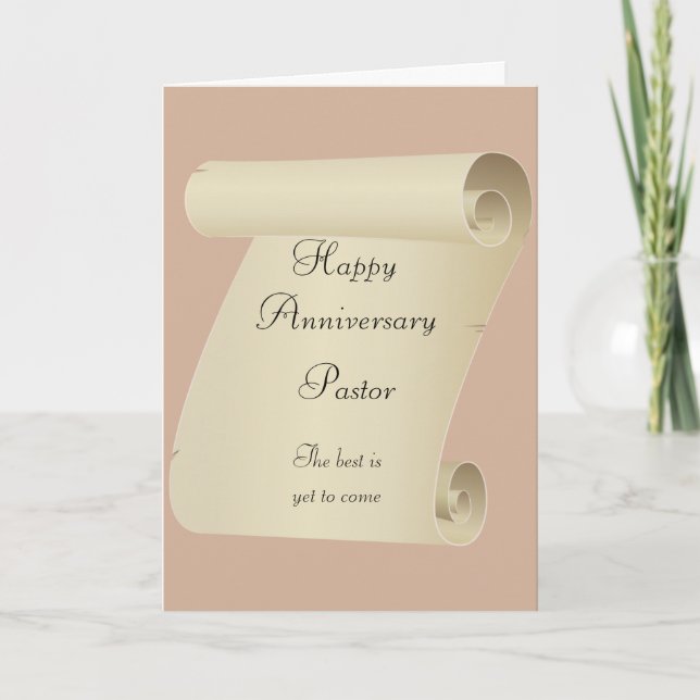Happy Anniversay Pastor Card (Front)