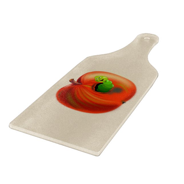 Happy Apple Cutting Board (Corner)