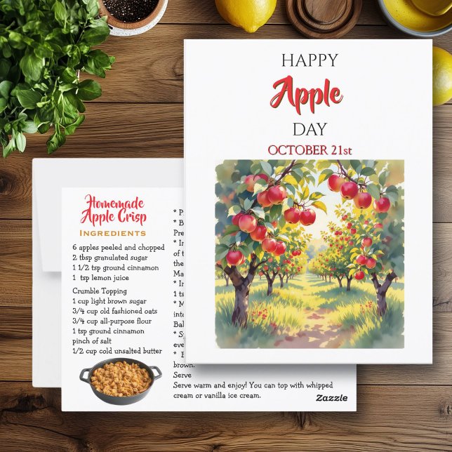 Happy Apple Day | October 21st Postcard (Creator Uploaded)