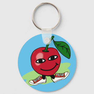 happy apple key ring