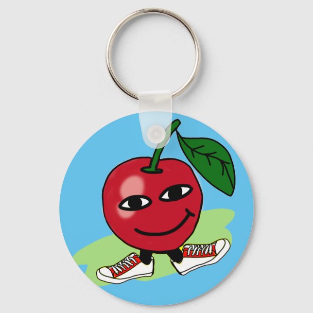 happy apple key ring (Front)