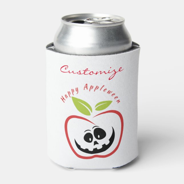 Happy Appleween Jack O'lantern Thunder_Cove Can Cooler (Can Front)