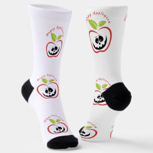 Happy Appleween Jack O'lantern Thunder_Cove Socks