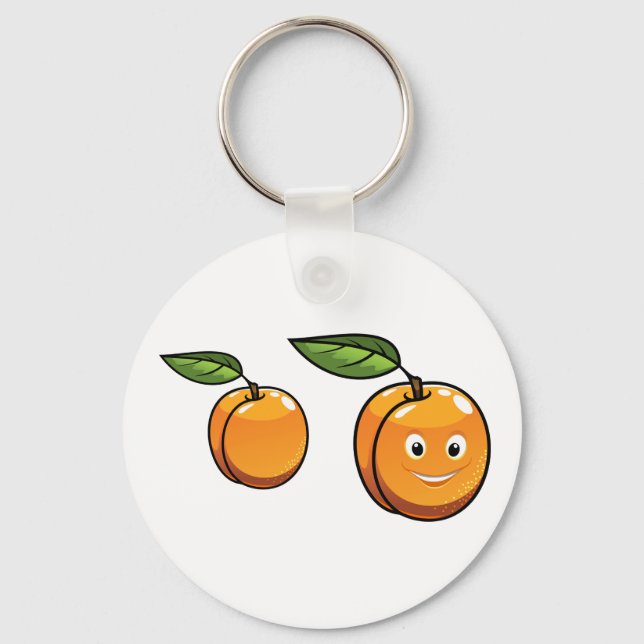 Happy Apricot Keychain (Front)