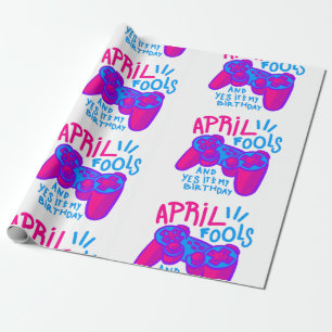 happy April Fools Day birthday gamer Wrapping Paper