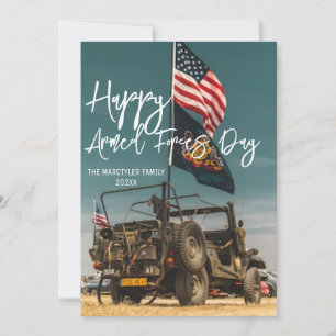 Happy Armed Forces Day Thank You Card