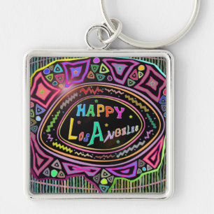 Happy Art: "Happy Los Angeles" Keychains