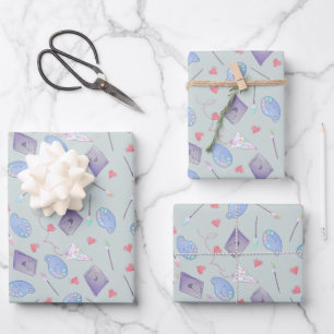 Happy Art Supplies Wrapping Paper Sheet