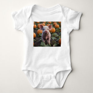 Happy As A Baby Pig In A Pumpkin Patch, Bodysuit