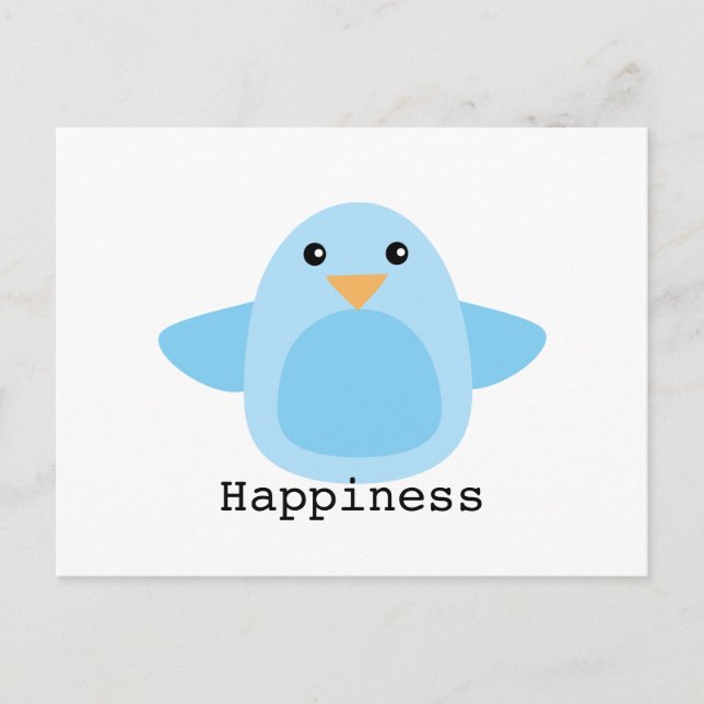 Happy as a Bluebird Postcard (Front)