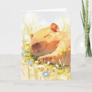 Happy as a Capybara Card