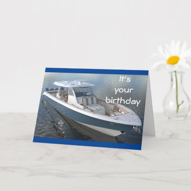 HAPPY AS A DAY AT THE LAKE - BIRTHDAY WISH CARD (Small Plant)