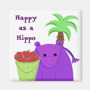 Happy as a Hippo Magnet